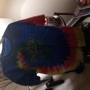 Key West  New Colorful XL Tie Dye Tee Shirt